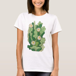 Camiseta Cactus Suculta Cactos Verdes Khaki Olive