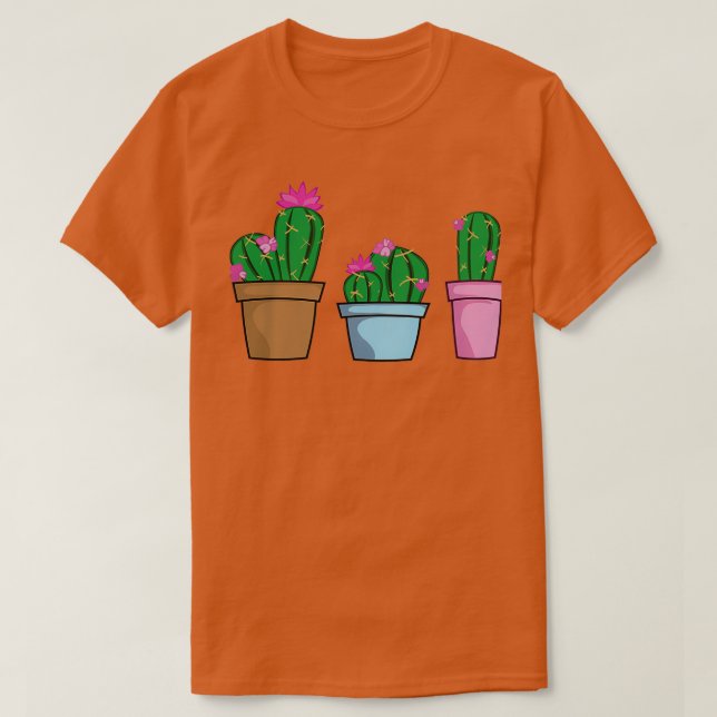 Camiseta Cactus trio (Frente do Design)