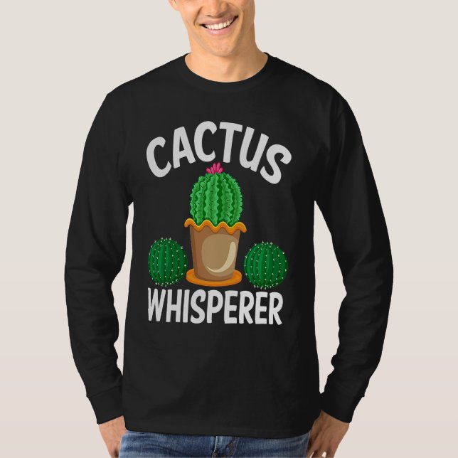 Camiseta Cactus Whisperer I Succulent I Cactus (Frente)