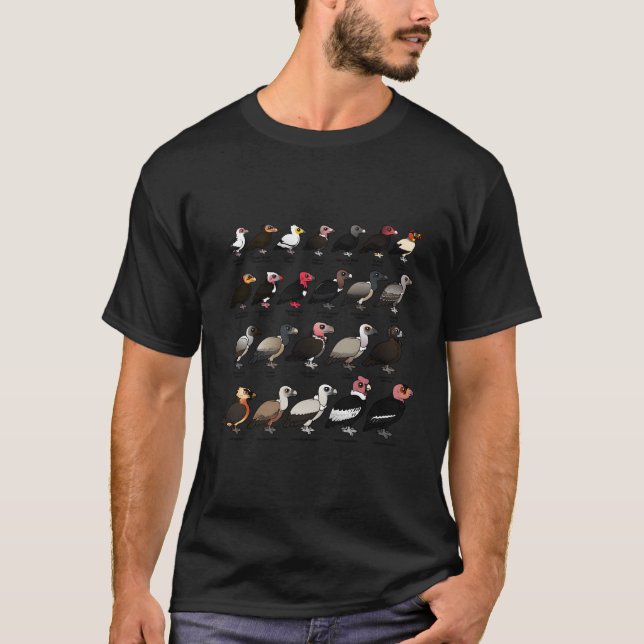 Camiseta Cada Abutre Das Aves De Lua Birdoráveis Do Mundo (Frente)