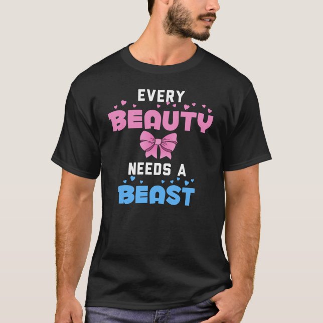 Camiseta Cada Bela Precisa de Uma Besta (Frente)