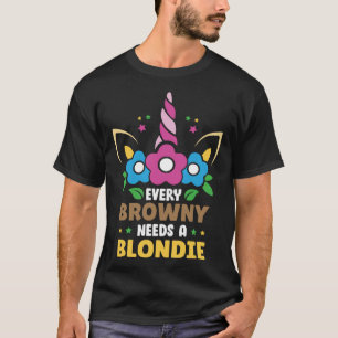 Camiseta Cada Brownie precisa de um parceiro de mocinha Tus