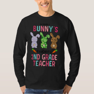 Camiseta Cada Bunnys de segundo Favorito Professor Engraçad