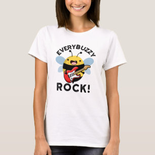 Camiseta Cada Buzzy Rock Música Engraçada Bebe Pun