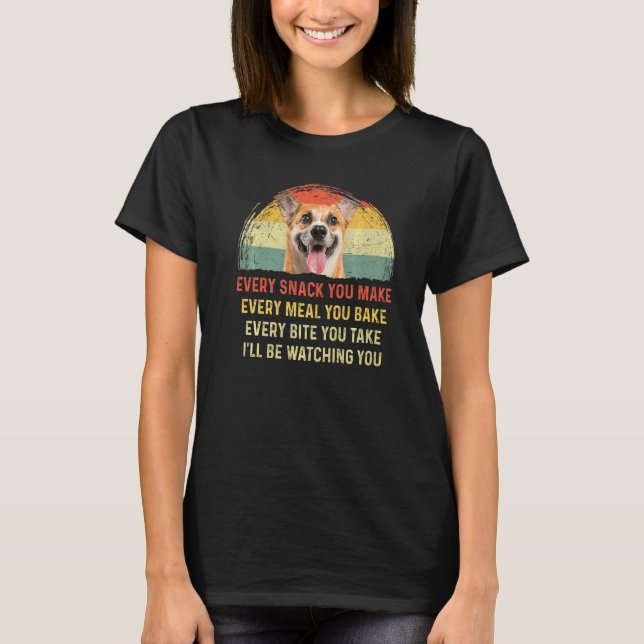 Camiseta Cada Cachorro Que Você Faz Cachorro Corgô Mãe Pai  (Frente)