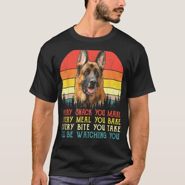 Camiseta Cada Cachorro Você Faz German shepherd Cachorro Mã (Frente)