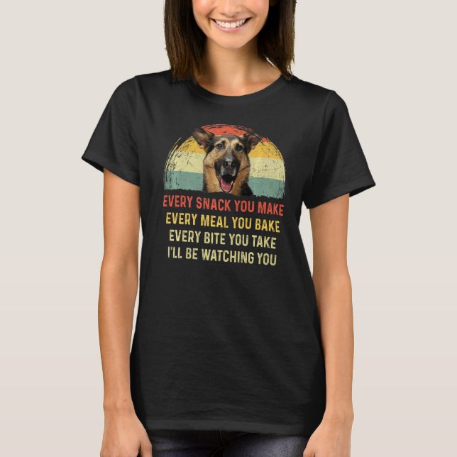 Camiseta Cada Cachorro Você Faz German shepherd Cachorro Mã (Frente)