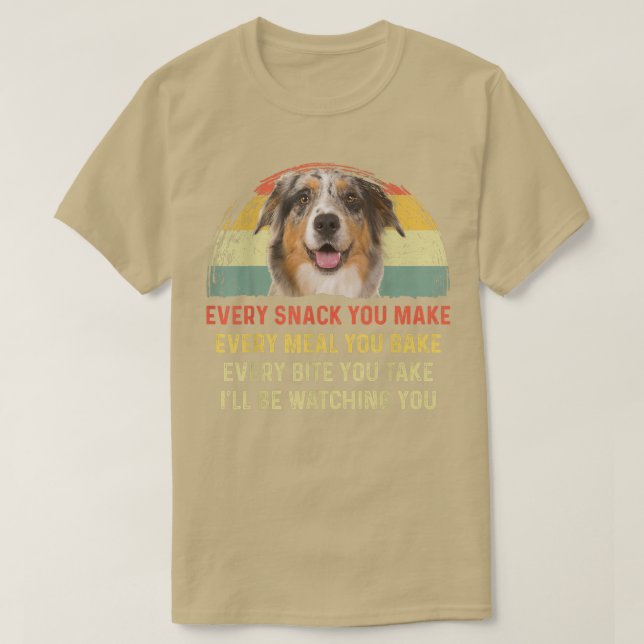 Camiseta Cada Cachorro Você Faz Um Cachorro Aussie Mãe Pai (Frente do Design)