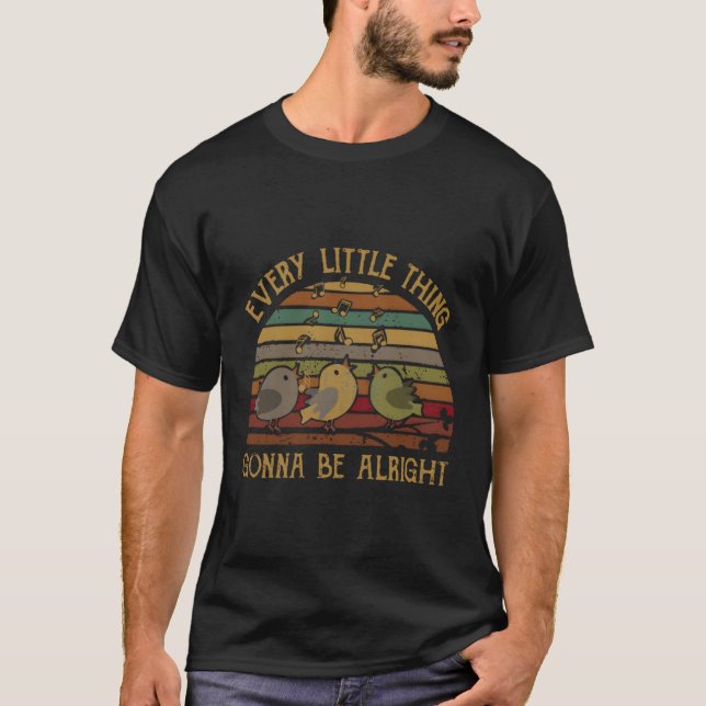 Camiseta Cada Coisa Vai Ficar Bem Pássaros Singi (Frente)