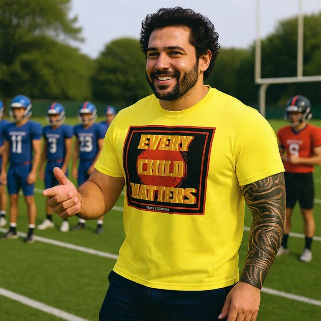 Camiseta Cada Criança Importa Círculo Vermelho (Criador carregado)