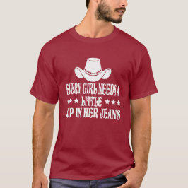 Camiseta Cada Garota Precisa De Um Pouco De Seu Jeans