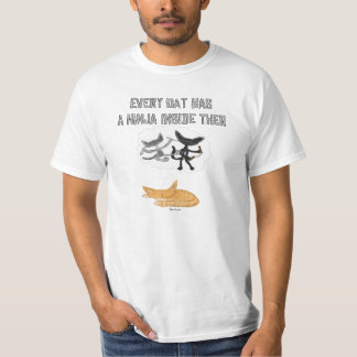 Camiseta Cada gato tem um ninja dentro deles