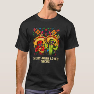 Camiseta Cada Juan ama Tacos Taco Humor Comida Mexicana