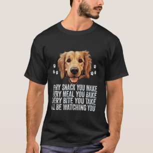Camiseta Cada Lanche Que Você Faz Cachorro Golden Retriever