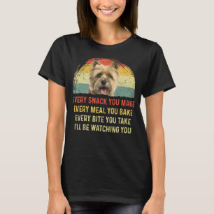 Camiseta Cada lanche que você faz Cairn Terrier Cog Mãe Pai