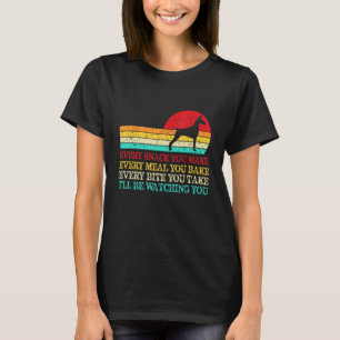 Camiseta Cada Lanche Que Você Faz Dobermann Cachorro Mãe de