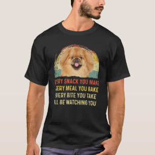 Camiseta Cada Lanche Que Você Faz Mãe de Cachorro Pequinês
