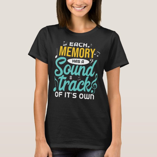Camiseta Cada Memória Tem Um Rastreio De Som (Frente)