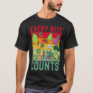 Camiseta Cada Mordida Conta Vegan Vegan Dito