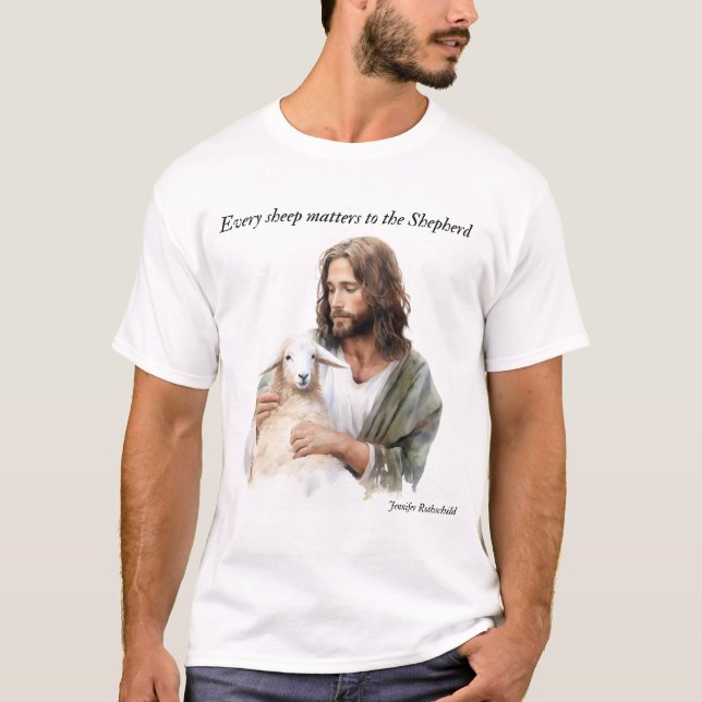 Camiseta Cada ovelha importa para o pastor (Frente)