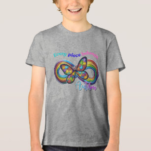 Camiseta Cada Pedaço Brilha - Borboleta Autismo Tea