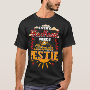 Camiseta Cada Ruiva Precisa De Um Melhor Amigo Loiro