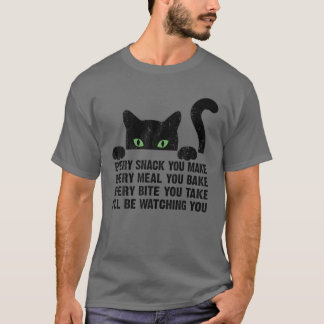 Camiseta Cada Snack Que Você Faz Gato Engraçado Mãe, Gato M