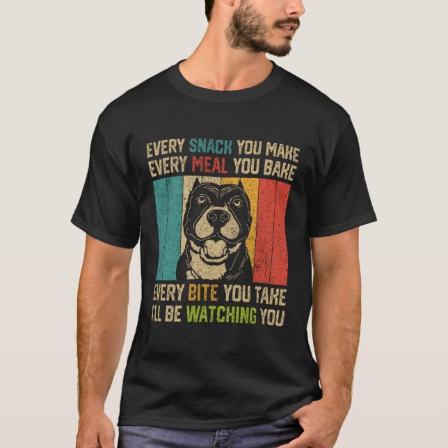 Camiseta Cada Snack Que Você Faz Pitbull (Frente)