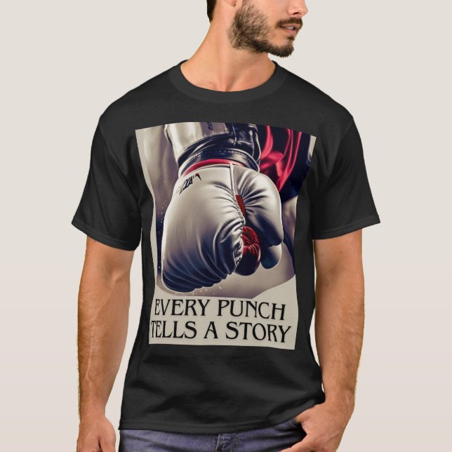 Camiseta Cada soco conta uma história: (Frente)