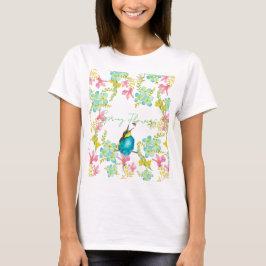 Camiseta Cadeado de flores de primavera