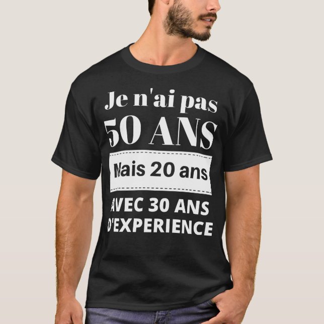 Camiseta Cadeau anniversaire 50 ans (Frente)