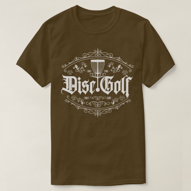 Camiseta Cadeia Clássica de Golf de Disco (Frente do Design)