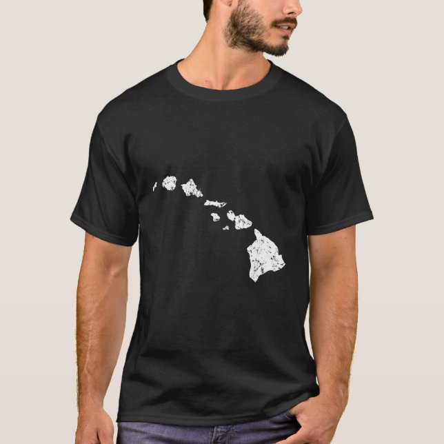 Camiseta Cadeia das Ilhas Hawaii Estilo (Frente)