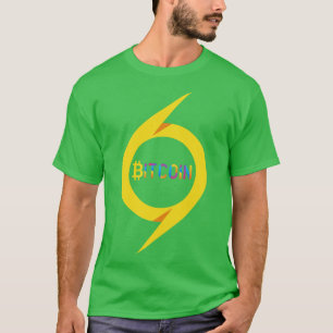 Camiseta cadeia de bloqueio BTC Crypto Hex Cryptocurrency B