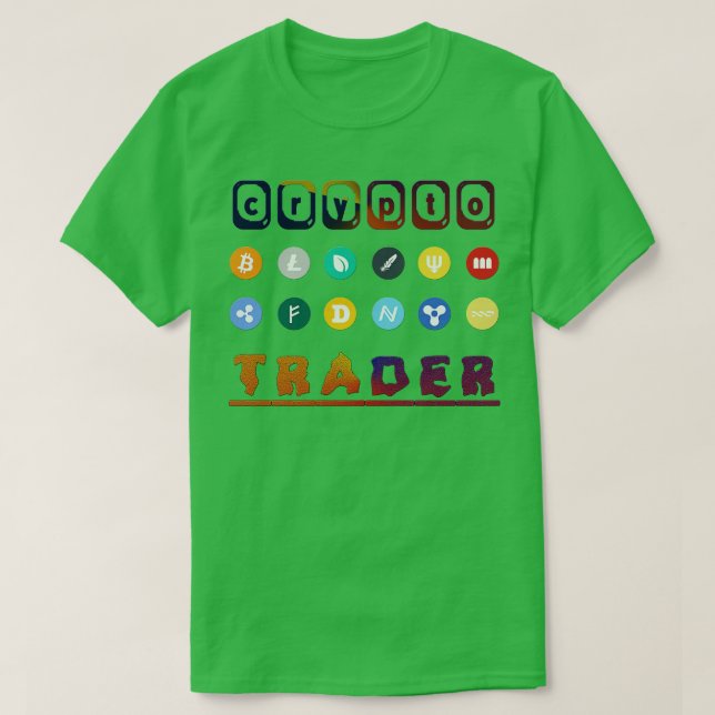 Camiseta Cadeia de Bloqueio Cryptocurrency do Criptocurrenc (Frente do Design)