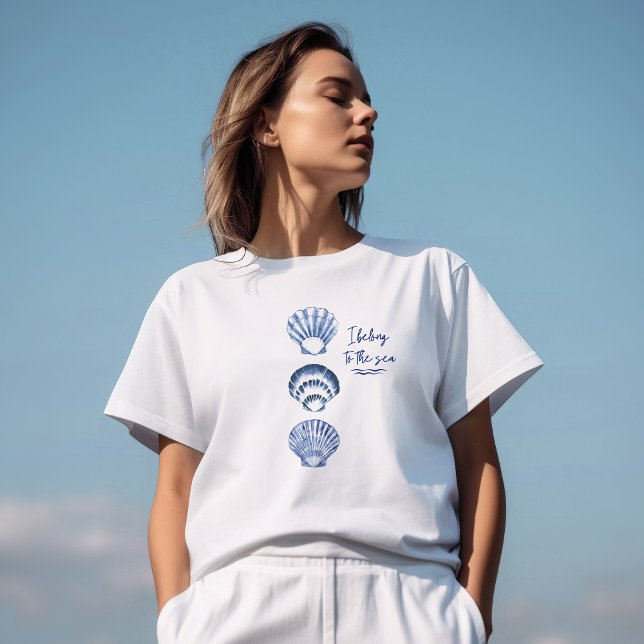 Camiseta Cadeias Azuis de Água (Criador carregado)