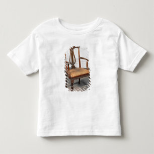 Camiseta Cadeira cinzelada do lyre-para trás, fornecida