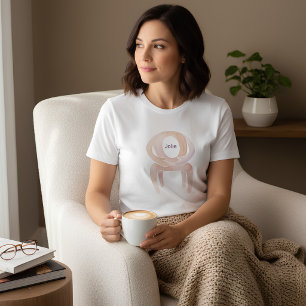 Camiseta Cadeira de Abraço Suportivo em Aquarela Abstrata