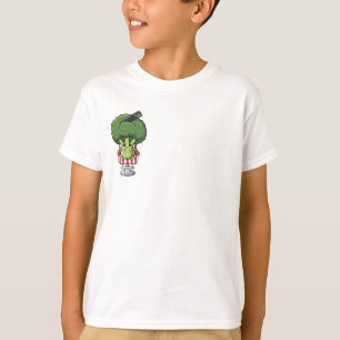 Camiseta Cadeira de Cabeleireiro de Brócolis para Crianças