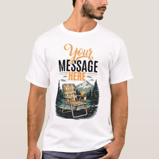 Camiseta Cadeira de Jardim Vintage Mensagem Personalizada G