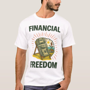 Camiseta Cadeira de Praia da Liberdade Financeira para Cons