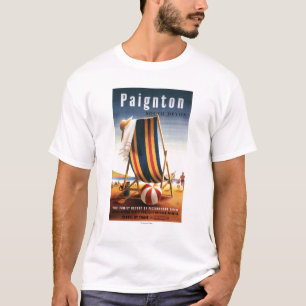 Camiseta Cadeira de praia das estradas de ferro e poster