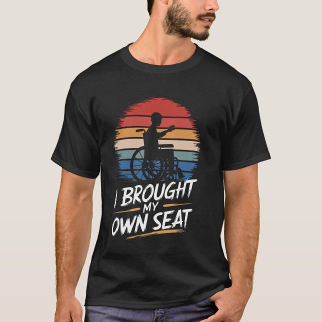 Camiseta Cadeira de Rodas Deficiente Levei Minha Própria Ca (Frente)