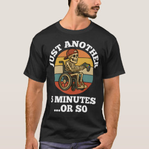 Camiseta Cadeira de Rodas Divertida para Jogos de Esqueleto
