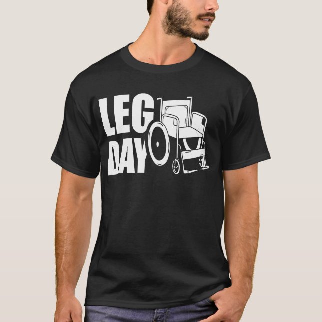 Camiseta Cadeira de rodas no Dia da Perna (Frente)