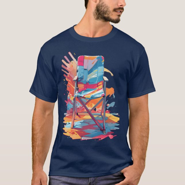Camiseta cadeira dobrável (Frente)