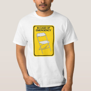 Camiseta Cadeira em caso de emergência