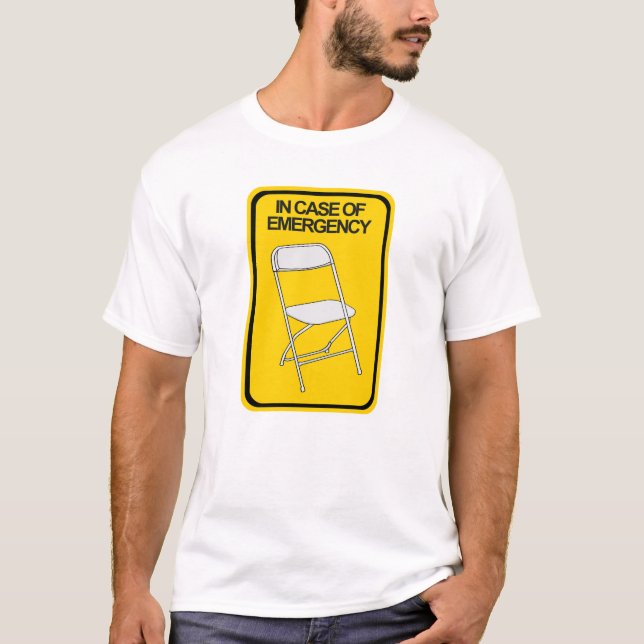 Camiseta Cadeira em caso de emergência (Frente)