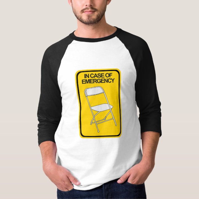 Camiseta Cadeira em caso de emergência (Frente)