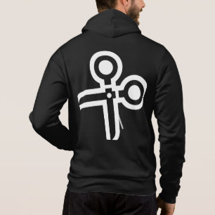 Camiseta CADEIRA GANG, tesoura grande de volta.